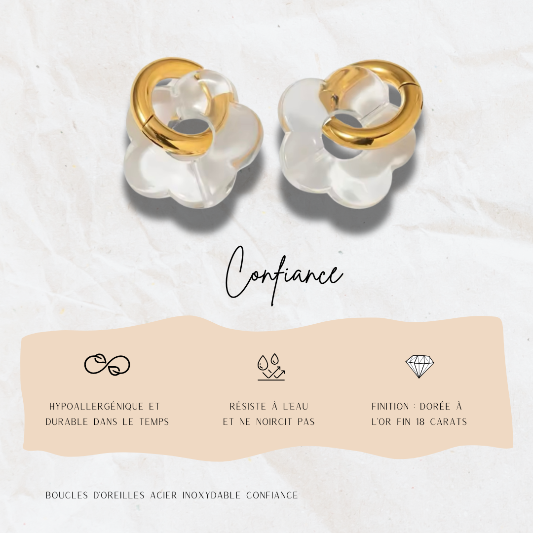 Boucles d'oreille Confiance