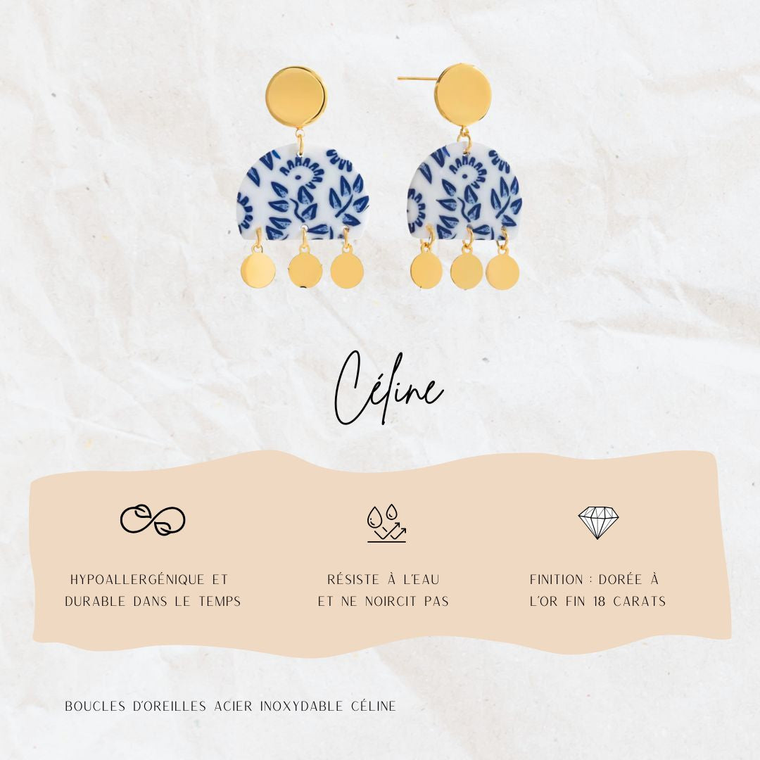 Boucles d'oreille Céline