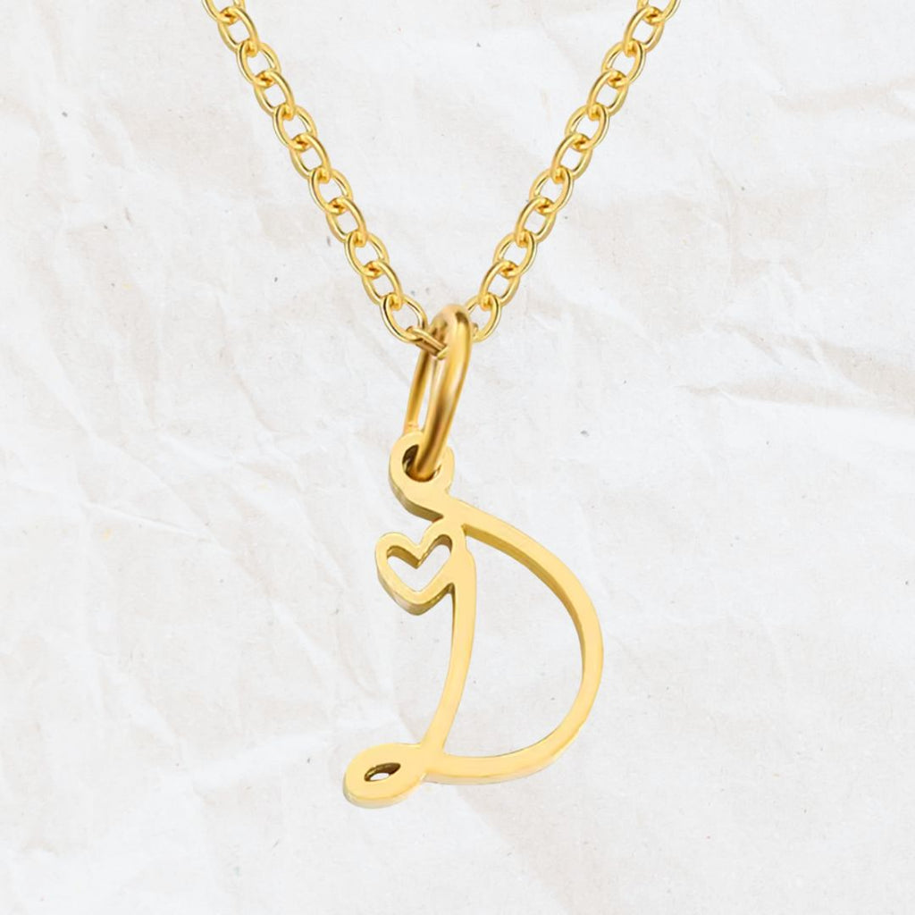 Collier Initial Jolis Amours