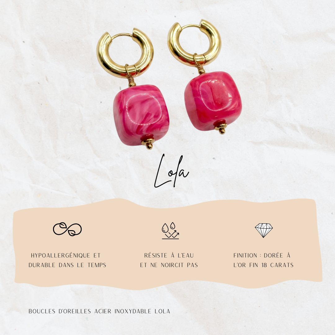 Boucles d'oreille Lola