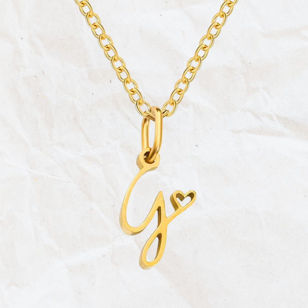 Collier Initial Jolis Amours