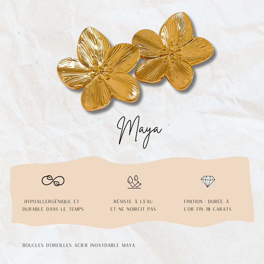 Boucles d'oreille Maya Jolis Amours