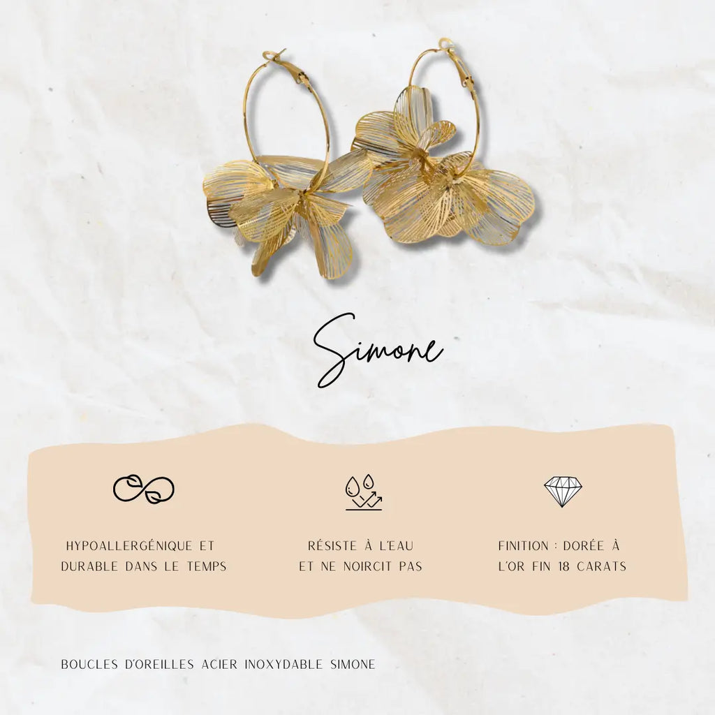 Boucles d'oreille Simone Jolis Amours
