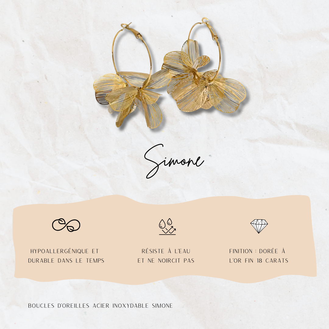 Boucles d'oreille Simone