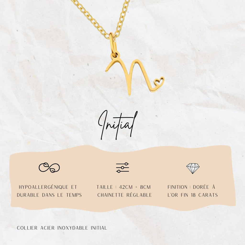 Collier Initial Jolis Amours