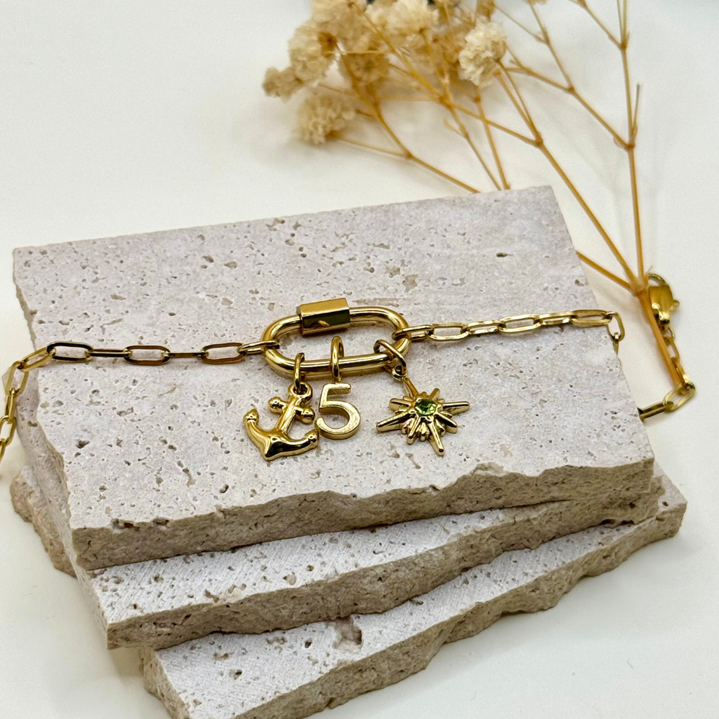 Bracelet LINK – Maille Trombone Large Jolis Amours