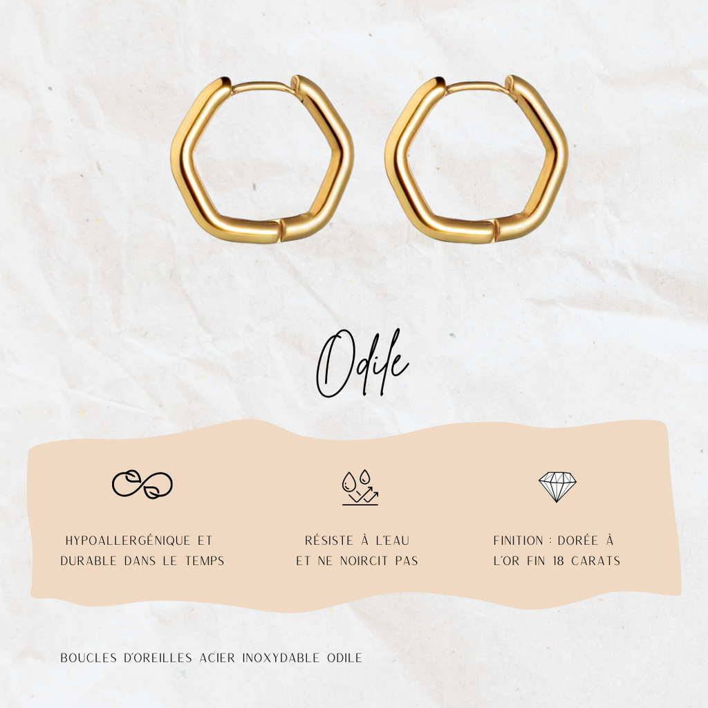 Boucles d'oreille Odile Jolis Amours