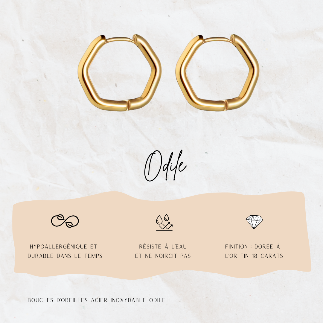 Boucles d'oreille Odile
