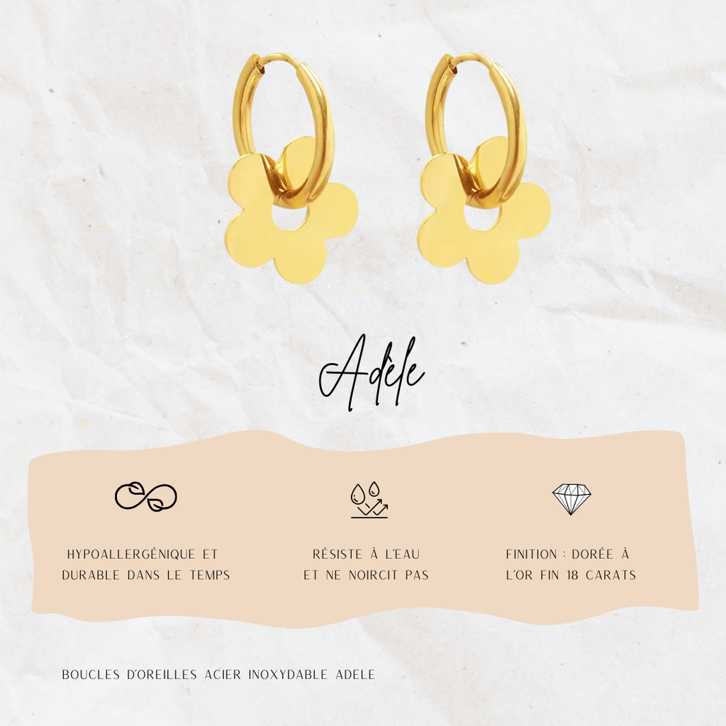 Boucles d'oreille Adèle Jolis Amours