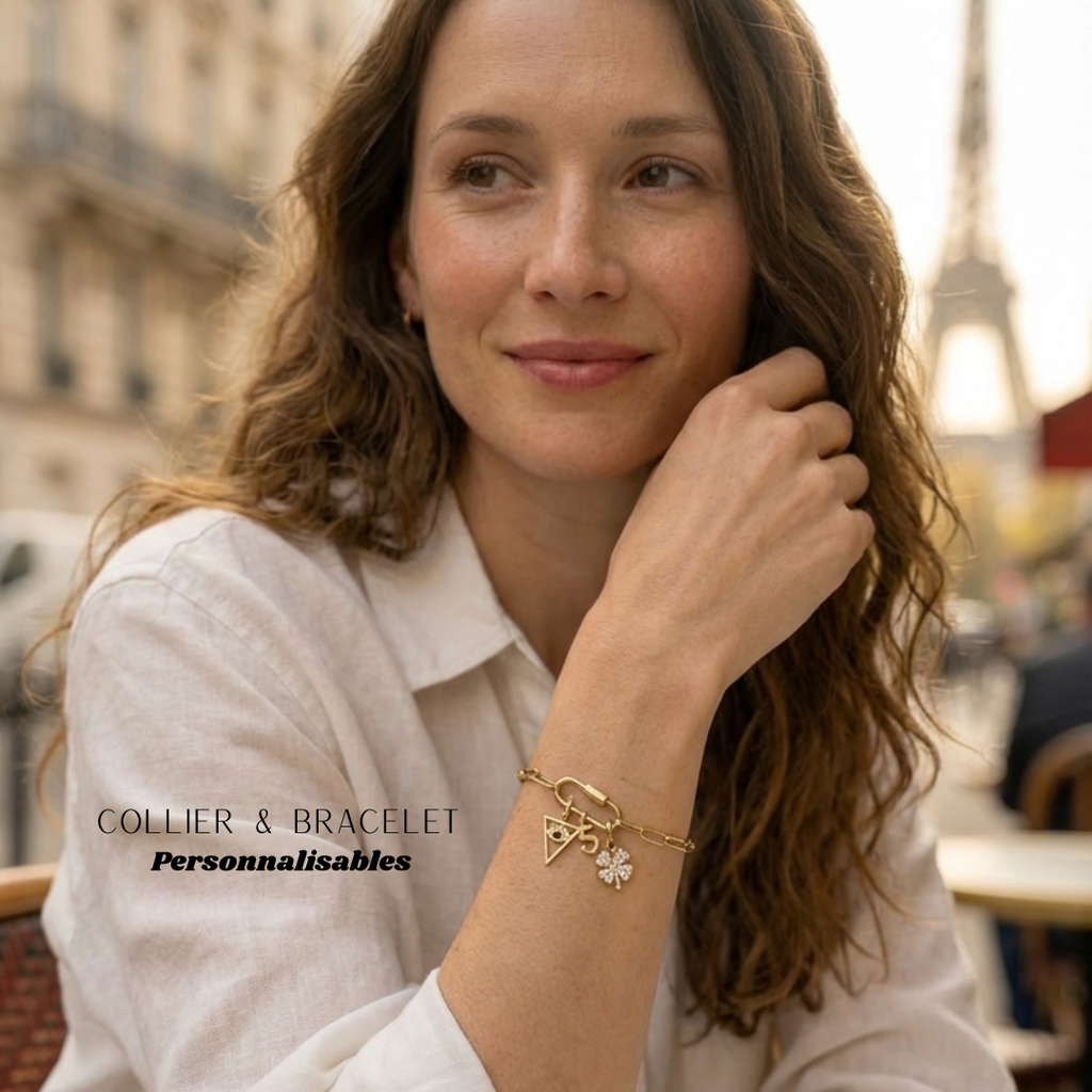 Bracelet LINK – Maille Trombone Large Jolis Amours