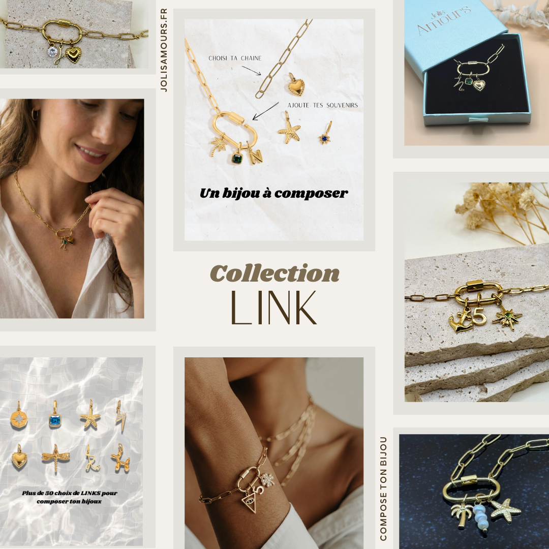 Collier LINK – Maille Trombone Large