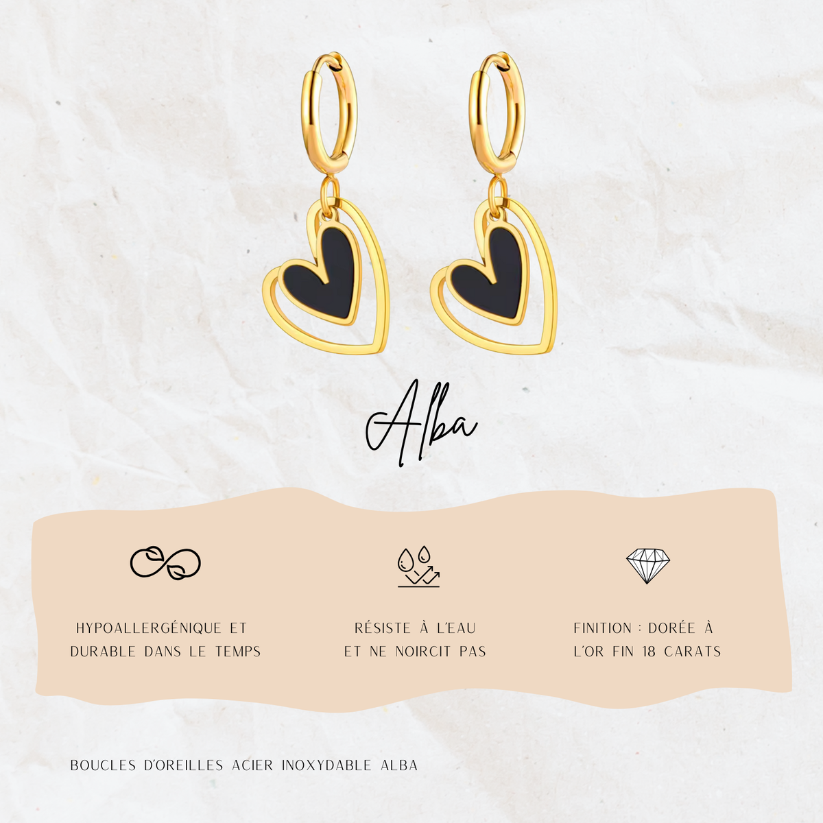 Boucles d'oreille Alba