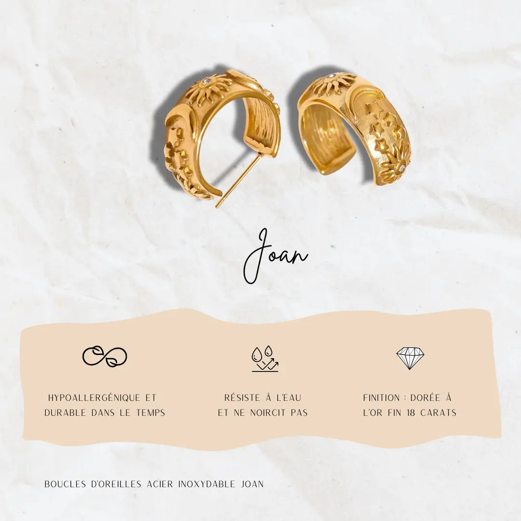 Boucles d'oreille Joan Jolis Amours