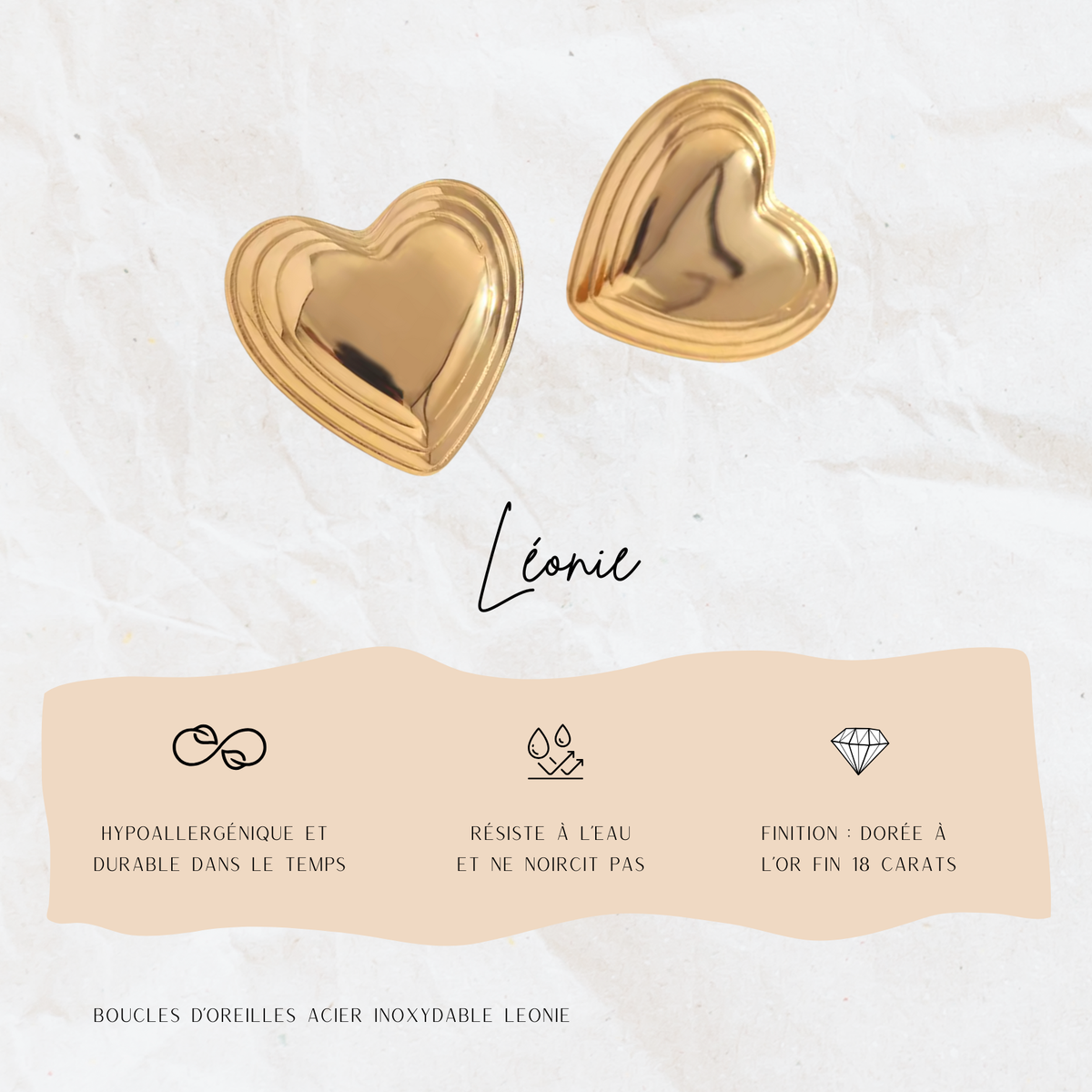 Boucles d'oreille Léonie