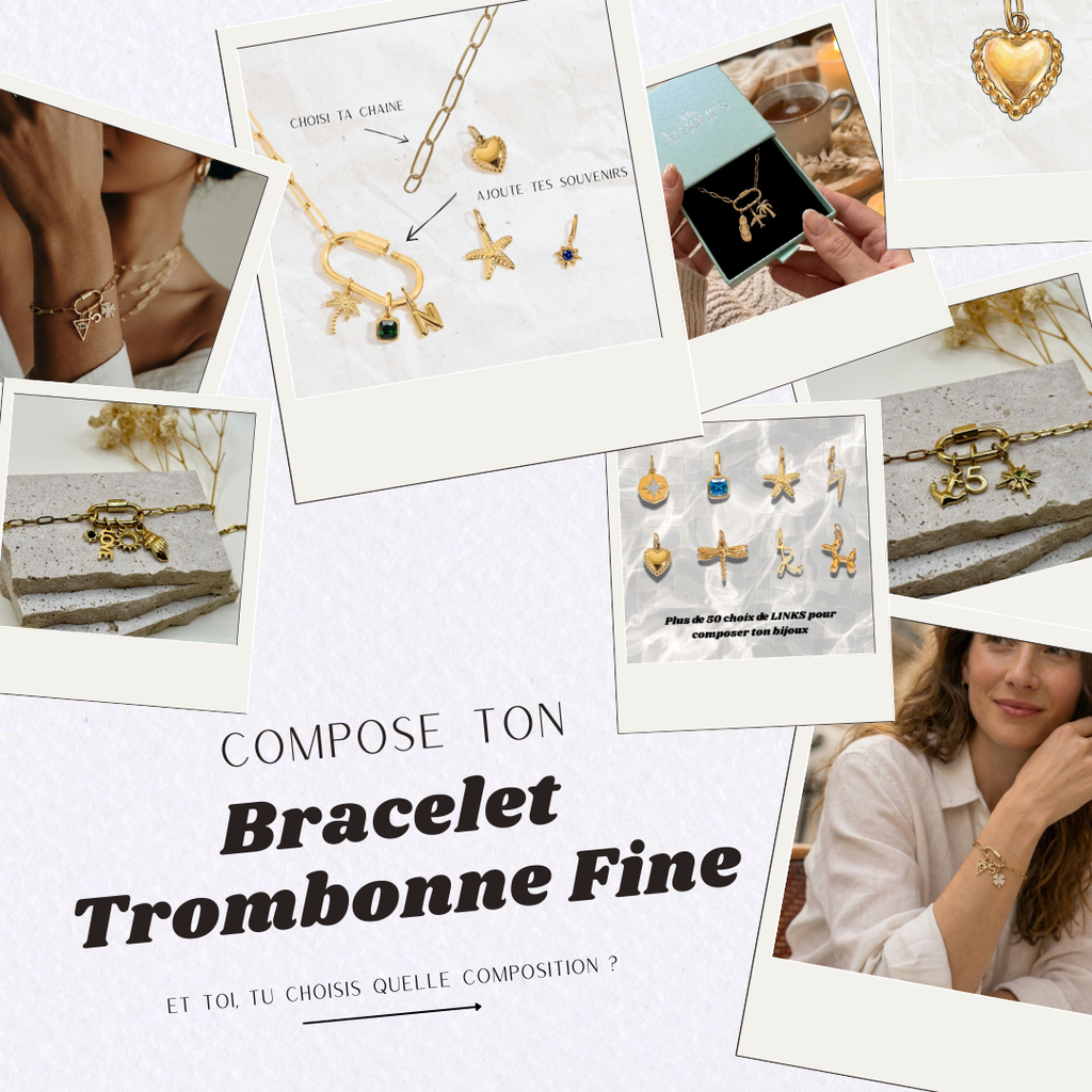 Bracelet LINK – Maille Trombone Fine Jolis Amours