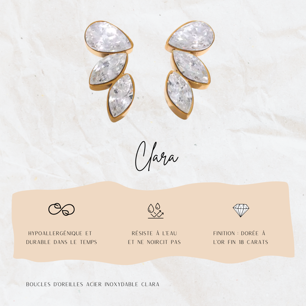 Boucles d'oreille Clara Jolis Amours