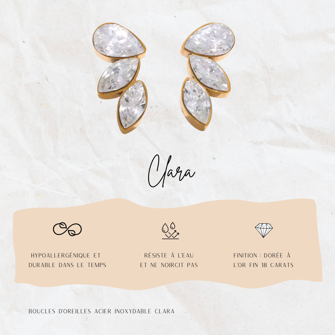 Boucles d'oreille Clara