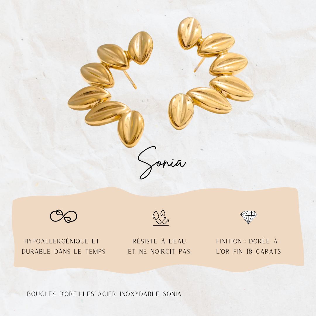 Boucles d'oreille Sonia