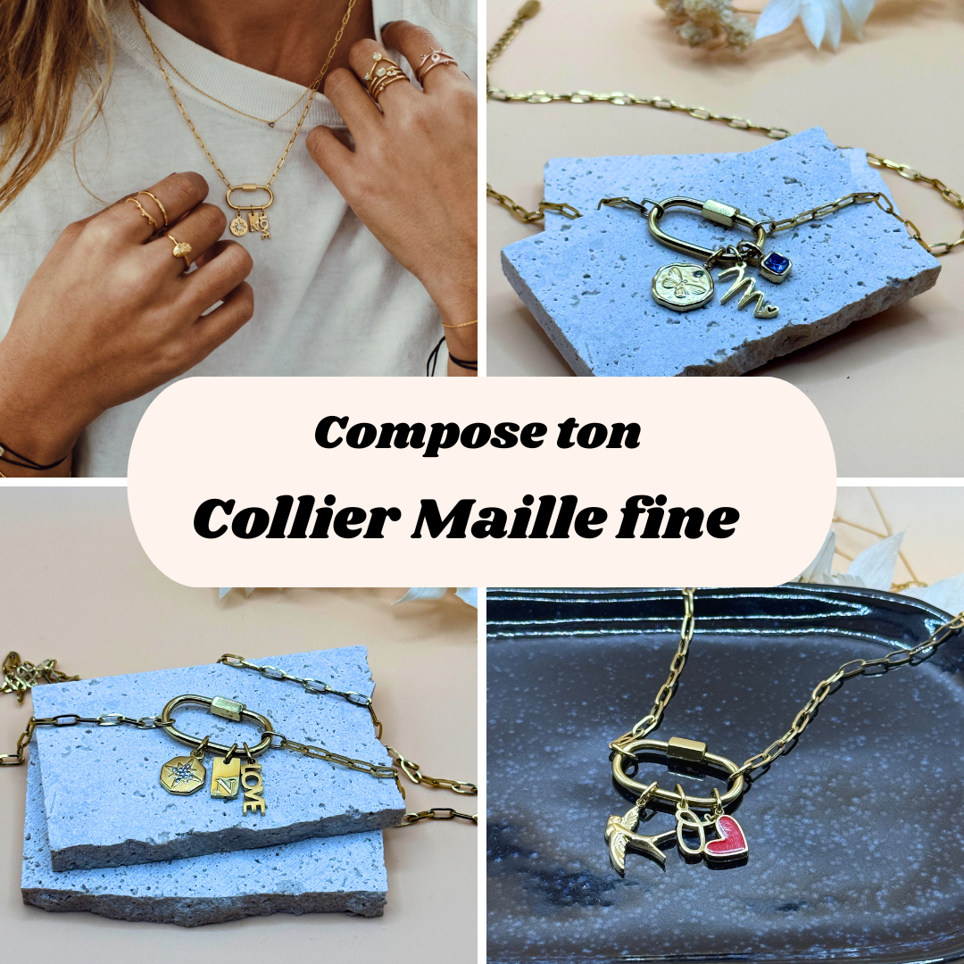 Collier LINK – Maille Trombone Fine