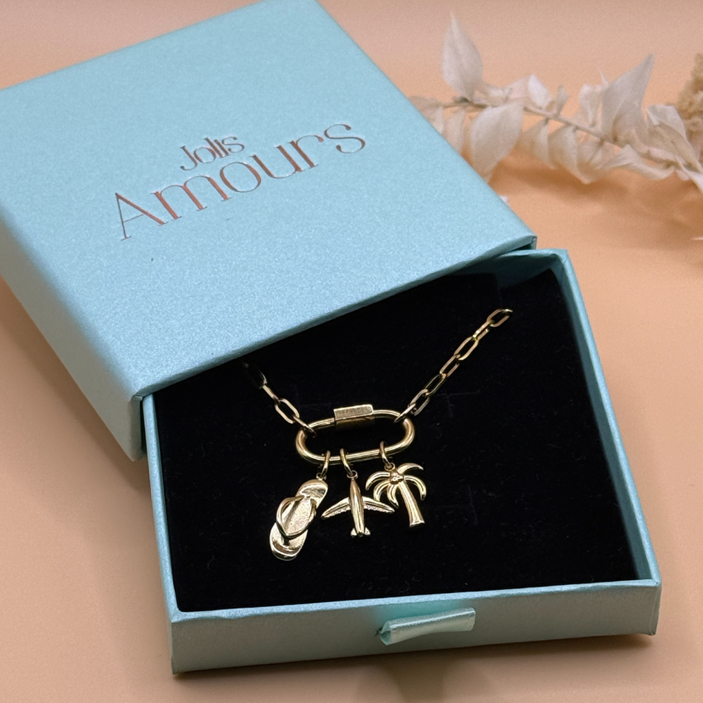 Bracelet LINK – Maille Trombone Large Jolis Amours