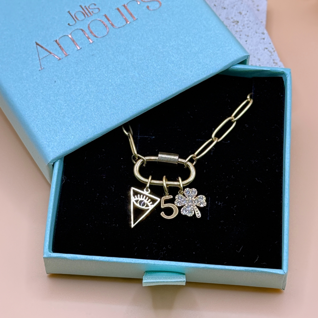 Bracelet LINK – Maille Trombone Large Jolis Amours