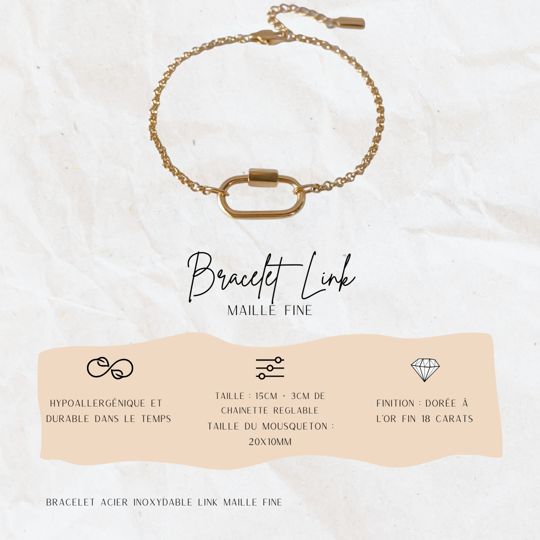 Bracelet LINK – Maille Fine