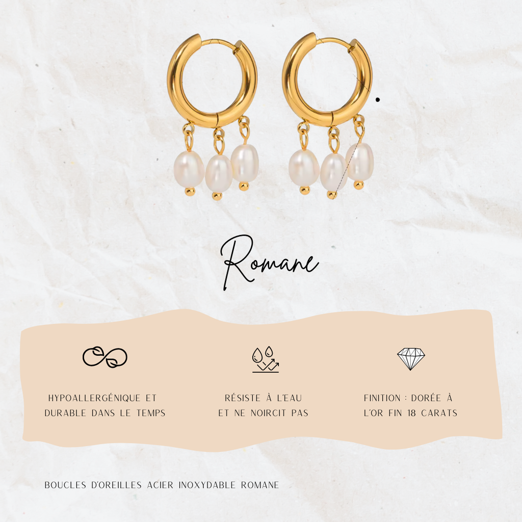 Boucles d'oreille Romane